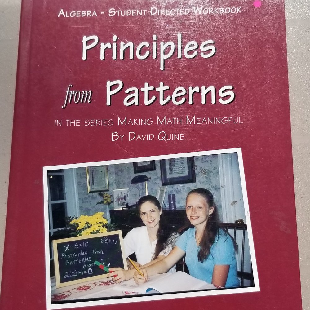 Principles From Patterns - Algebra - Student Directed Workbook
